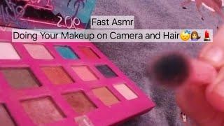 ASMR | Doing Your Makeup on Camera and Hair (Lofi, Low Quality, No Talking, No Mouth Sounds)