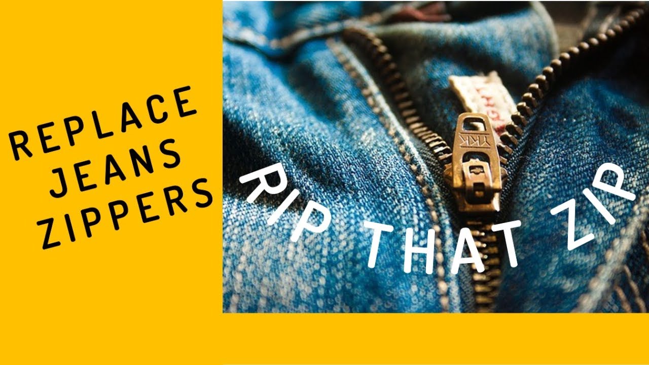 How to Replace a Broken Zipper on Jeans - The Creative Sewist