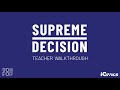 Supreme Decision Teaching Strategies