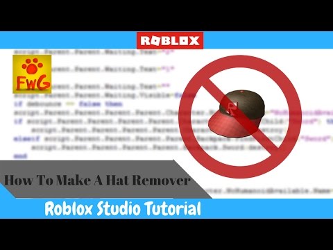 How To Make A Hat Remover In Roblox Studio 2017 Youtube - how to make a ugc hat tutorial roblox studio youtube