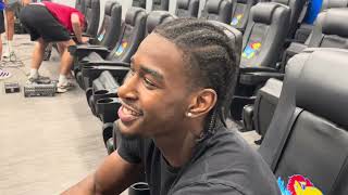 Nik McMillan after KU’s win over Long Island