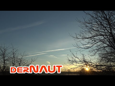 Morgenhimmel mit Jettrails | Chemtrails in the morning | Free to use 4K footage - creative commons