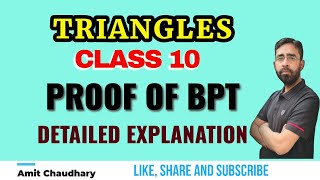 Proof of BPT | Basic Proportionality Theorem | Thales Theorem | Chapter 6 | Class 10 | Maths CBSE