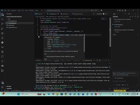 Learn Machine Learning from Scratch | Installing Scikit-learn & Setting Up Python ML Environment