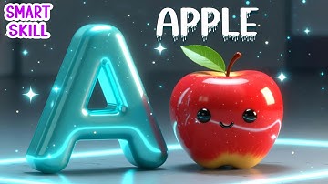 Sparkling ABC Phonics Song | Shining A to Z Letters | Nursery Rhyme