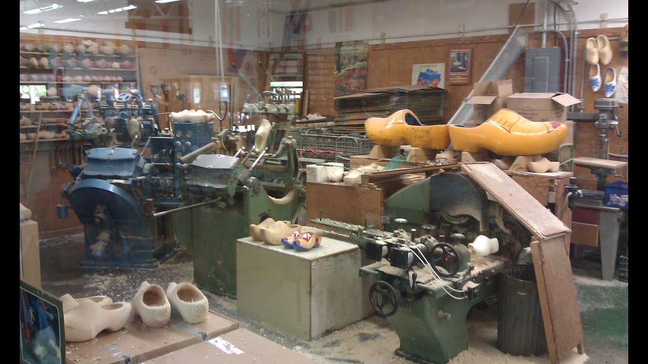 Making wooden shoes in Holland Michigan YouTube