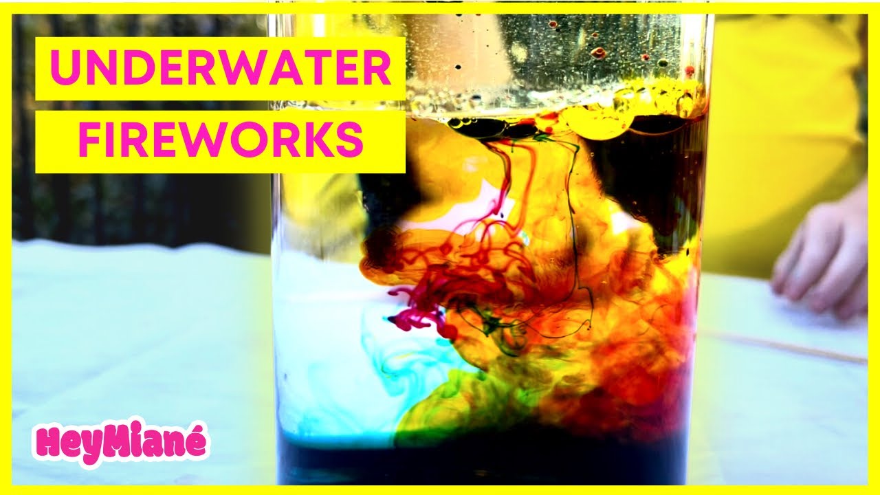 Underwater Fireworks Science Experiment | Fascinating Oil & Water Science Experiment