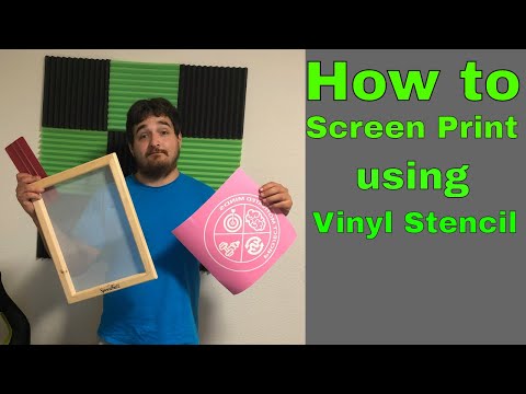 How To Screen Print T Shirts Using Vinyl Stencils