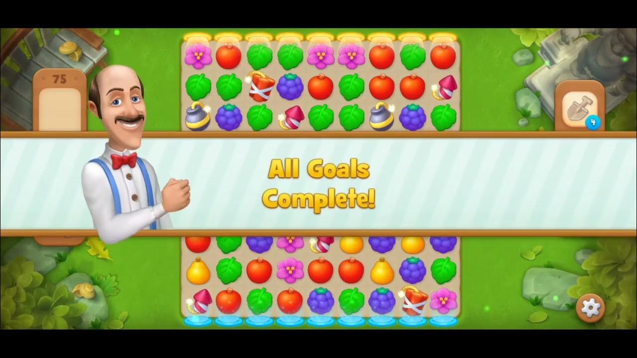 GardenScapes level 71, 72, 73, 74, 75, 76, 77, 78, 79, 80. No boosters