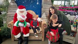 Kids see Santa, one freaks out! #santaclaus #pictures #afvfunnyvideos