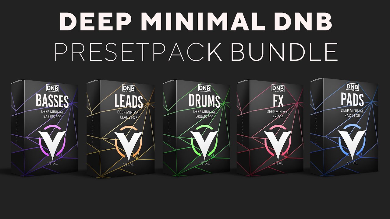 Learn DEEP MINIMAL DNB BASS SYNTHESIS / SOUND DESIGN with ALIX: Vital Preset Bundle