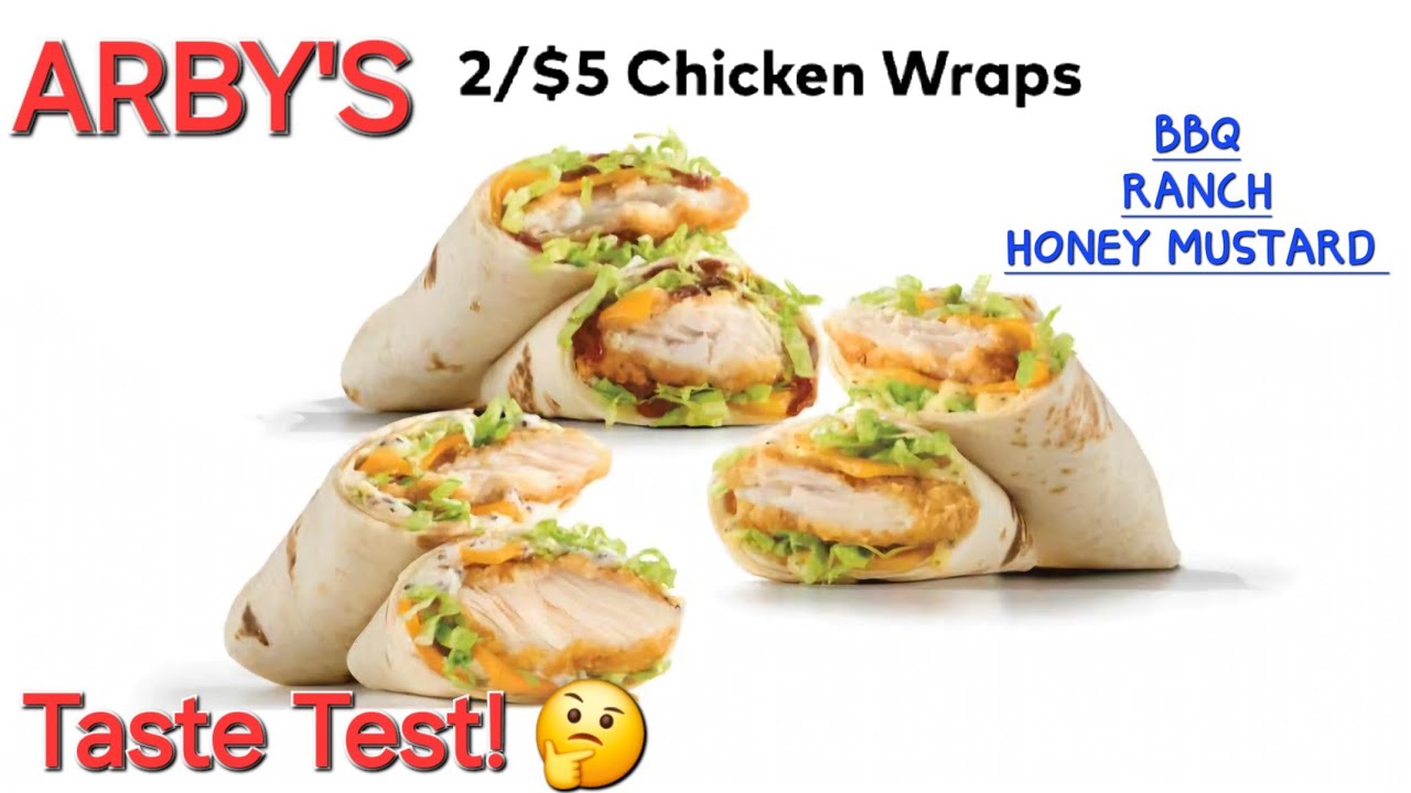 Arby's New Chicken Wraps Review! 🤩 Trying All Three Today! 🤔 Honey Mustard, Ranch And BBQ! 🍯😋