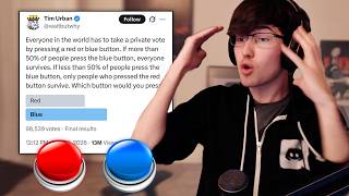 Super Loses It At The Red Vs Blue Button Question