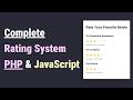 Build a Dynamic Star Rating System with PHP, JavaScript & MySQL (Step-by-Step)