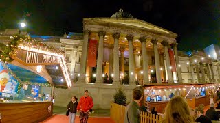 London 🇬🇧 walk | Trafalgar & Leicester Square 🎄 Christmas Market to Seven Dials (Nov  2021) [4K]
