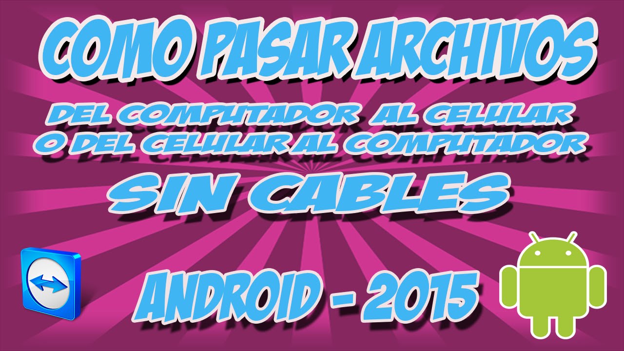 Como pasar archivos del celular al computador sin cables YouTube