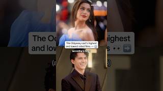 The Odyssey cast’s highest and lowest rated films😱 #theodyssey #tomholland #zendaya #film