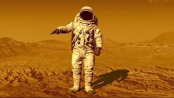 ASTRONAUT WALKING ON MARS || FREE STOCK VIDEO || NO COPYRIGNT VIDEO