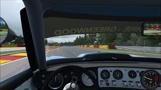 R3E capri VS corvette at Spa Francorchamps (practice)