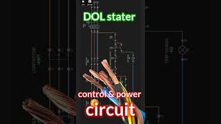 Dol Stater Control Power Circuit Diagram 3 Phase Motor Simurelay Tamil
