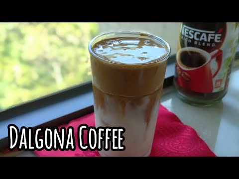  Membuat  DALGONA COFFE tanpa mixer Minuman  yang  lagi  