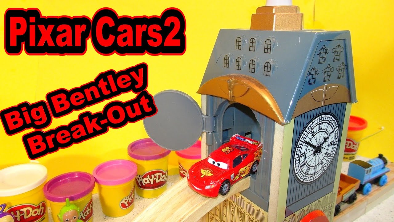 Pixar Cars Big Bentley Break Out with Lightning McQueen, Mater