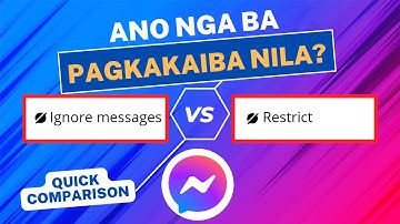 Restricst vs Ignore Messages Know the Difference | Facebook Messenger