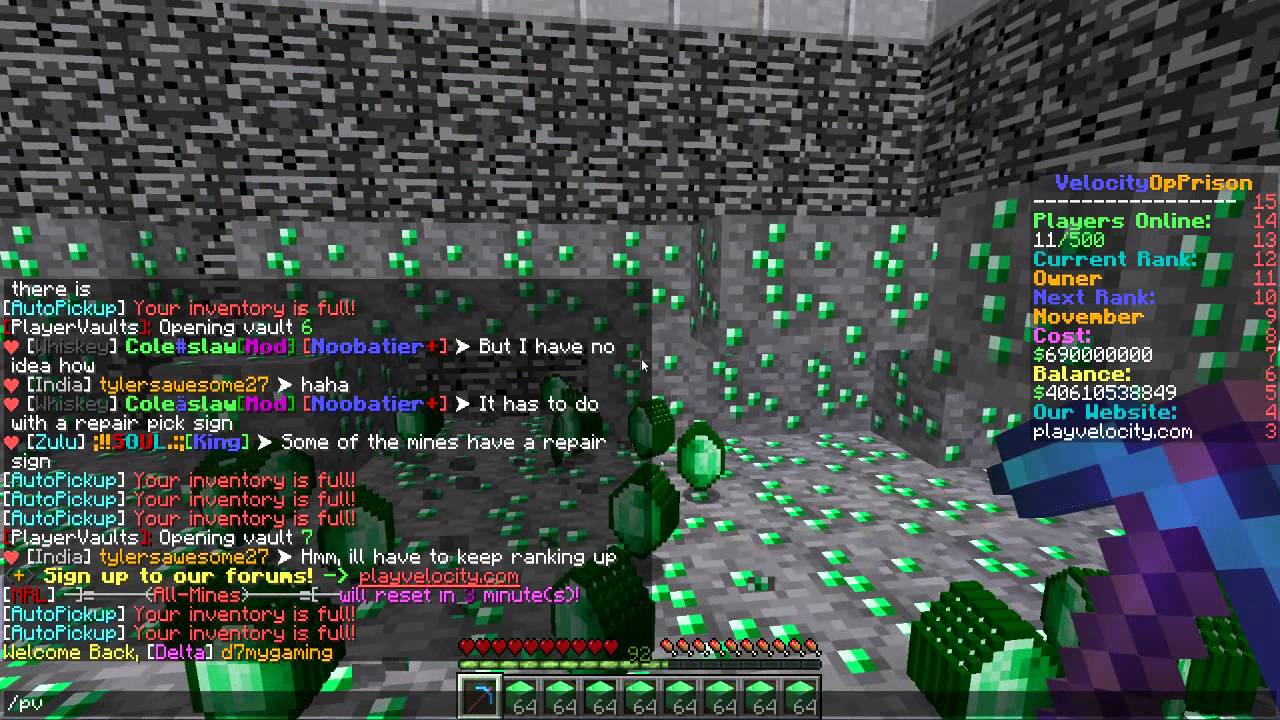 Minecraft: OP Prison Server [Op Mine] 1.7 - 1.8