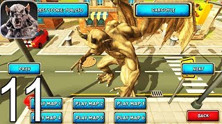 MONSTER SIMULATOR TRIGGER CITY - Walkthrough Gameplay Part 11 - GARGOYLE (iOS Android)