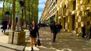 France 🇫🇷  Paris walking 2024 WALKS PARIS Champs-Élysées | 4K60fps with captions.