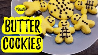 VEGAN BUTTER COOKIES | Egg-free cookies | Easy Homemade