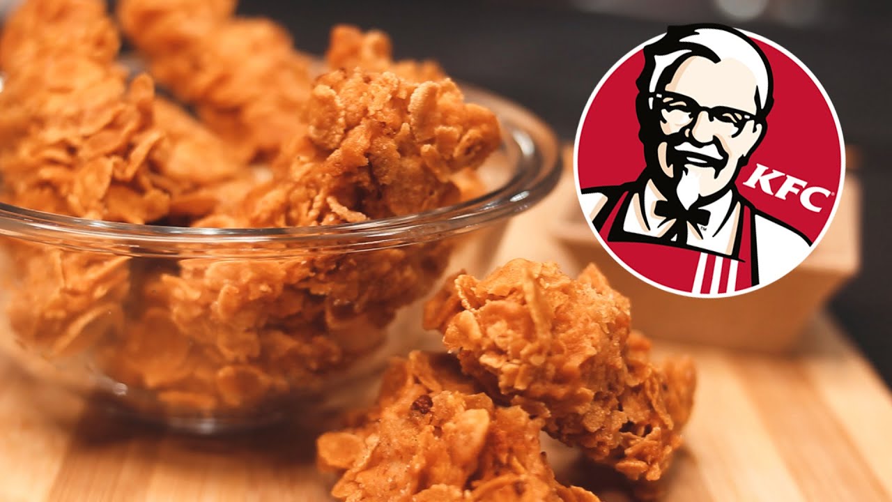 POLLO FRITO CRISPY ESTILO KFC | CON CEREALES | Cocina Random - YouTube