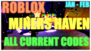 Roblox Miner S Haven All Current Codes Jan Feb 2021 Youtube - roblox miners haven disord code