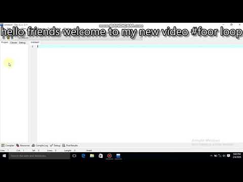 Display message 10 time using for loop