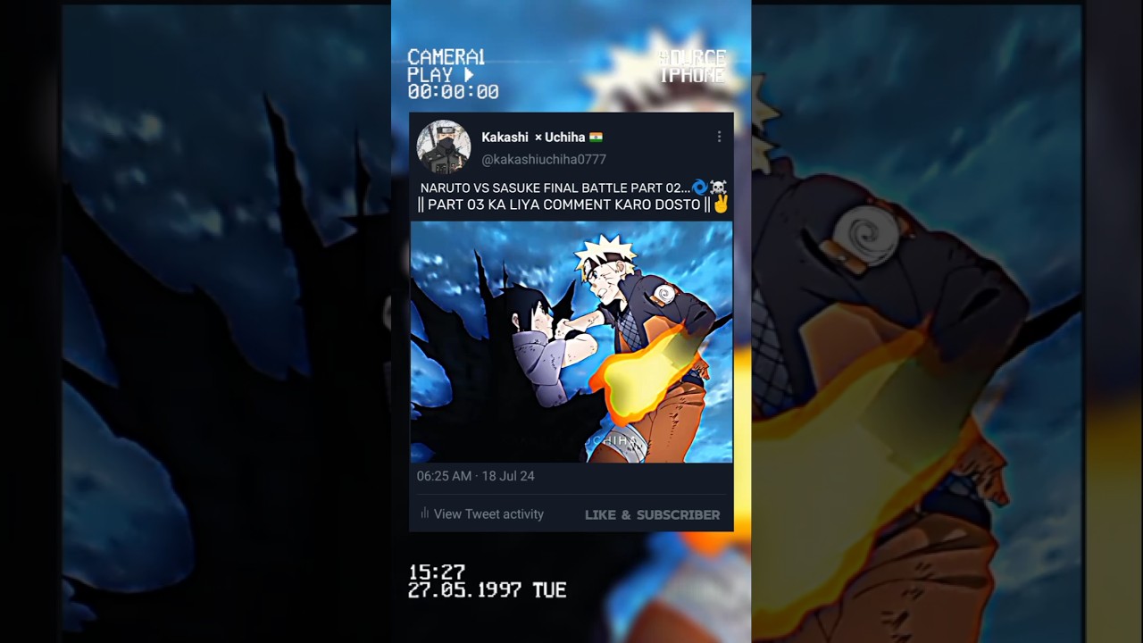 NARUTO VS SASUKE FINAL BATTLE PART 02 👹