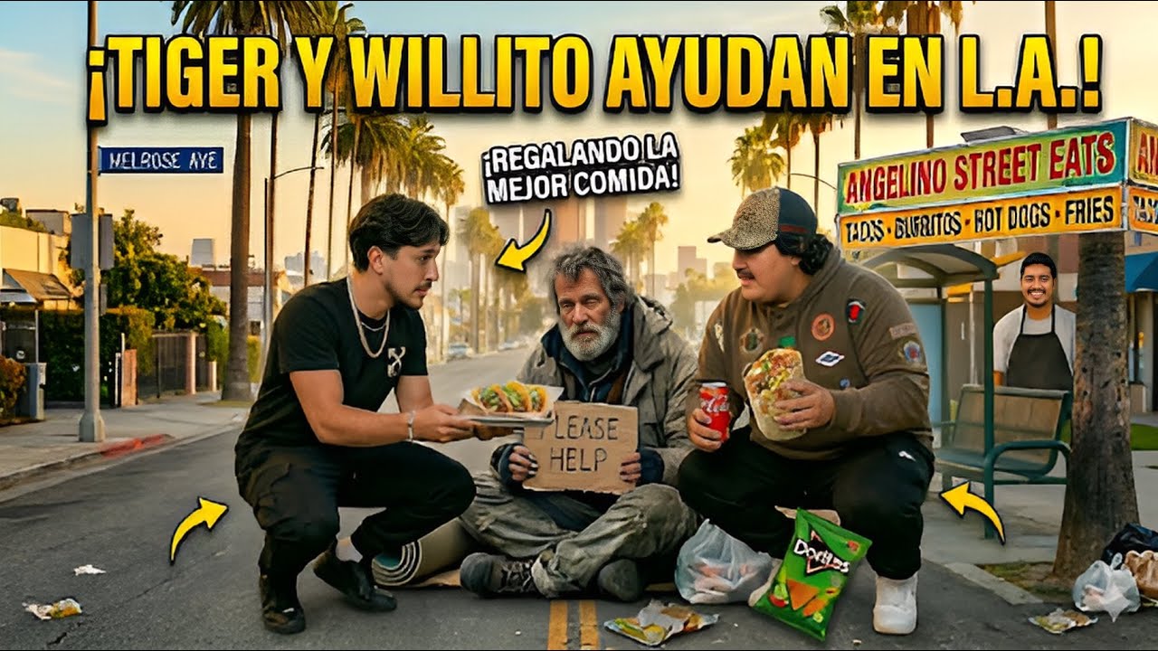Tiger Y Willito Comiendo En Una Carreta En USA | LONCHE FES #lonche #willito #westcol #Samulx #fypシ 