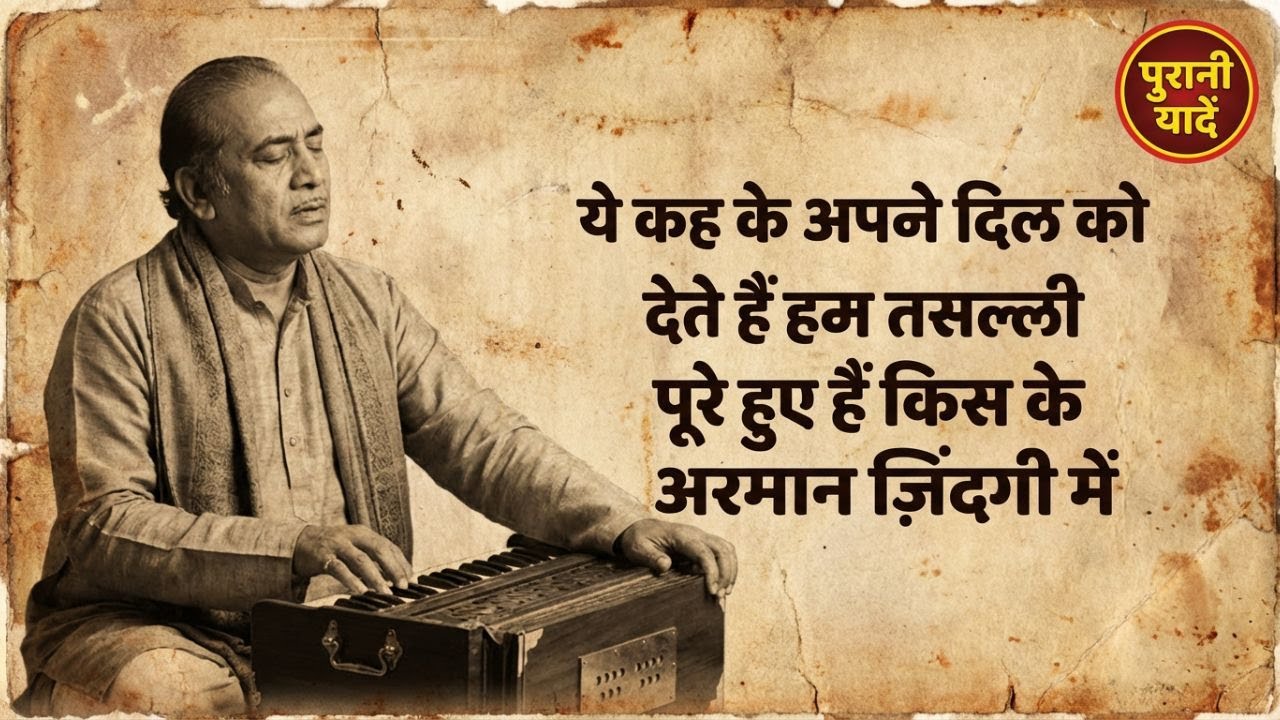 ये कह के अपने दिल को देते हैं हम तसल्ली पूरे हुए हैं किस के अरमान ज़िंदगी में 