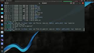Linux Terminal - Creating and Removing Files