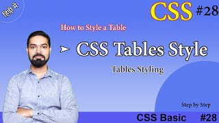 CSS Tables Style | Tables Style in CSS | #tablestyling | #css28 screenshot 1