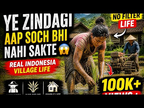 Real Village Life in Indonesia 😍 | Hard Work & Simple Living 