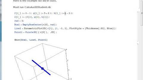 Symmetric Equations of A Line