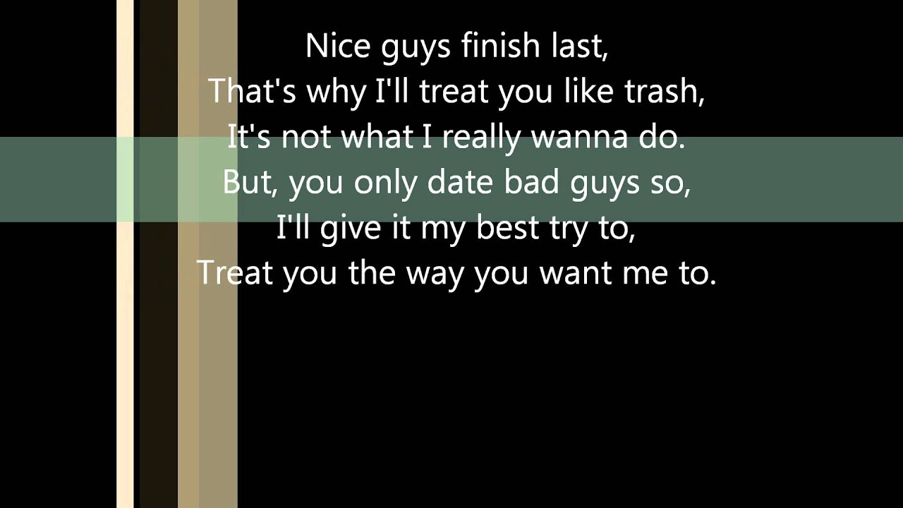 Nice Guys lyrics YouTube