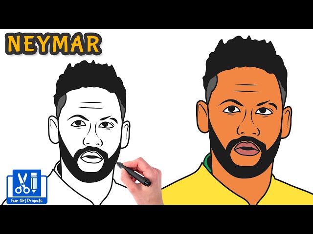 Drawing Neymar❤️time 3 hrs #srijanarts #neymar #drawing #art | TikTok
