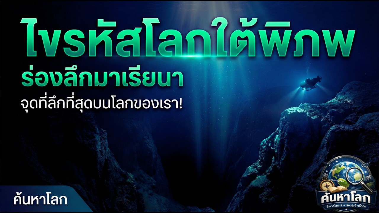 ไขรหัสโลกใต้พิภพ : ร่องลึกมาเรียนา จุดที่ลึกที่สุดบนโลกของเรา!