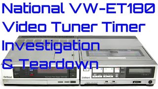 EW0166 - National VW-ET180 Tuner & Portable VCR Investigation Teardown @Elecami