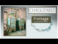 How to create chalk paint texture using Frottage Technique with Annie Sloan’s Chalk Paint.