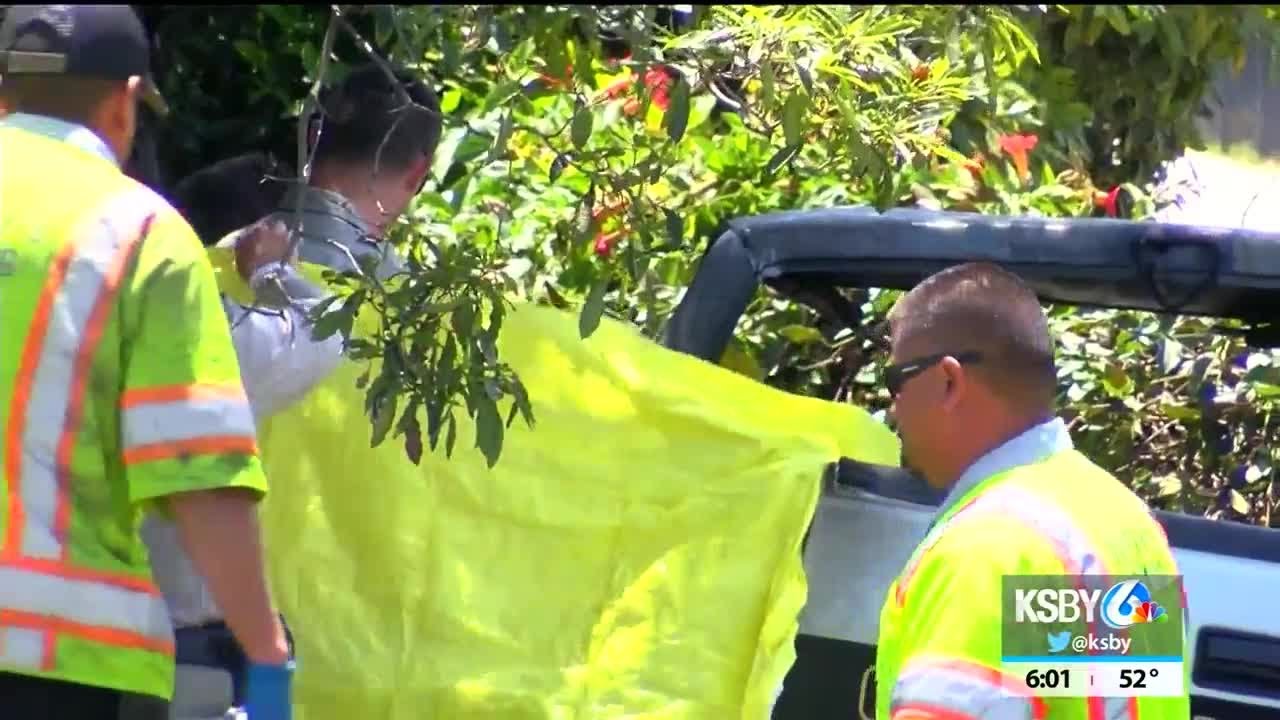 Driver killed in crash, vehicle fire on Hwy 101 in Santa Maria - YouTube