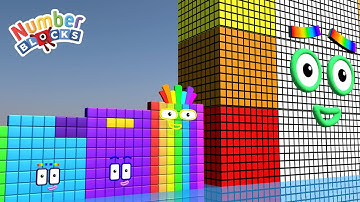 Looking for Numberblocks Rainbow Sevens 7 to 70 vs 7000 to 70000 HUGE Standing Tall Number Pattern