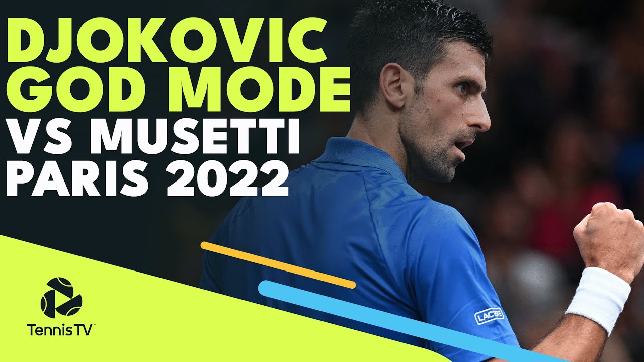 djokovic musetti live tv