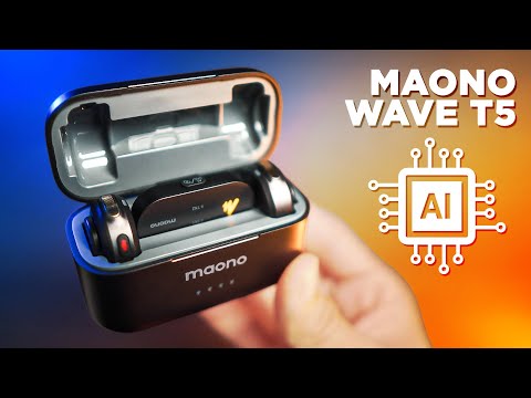 Um Microfone com INTELIGENCIA ARTIFICIAL! Maono Wave T5